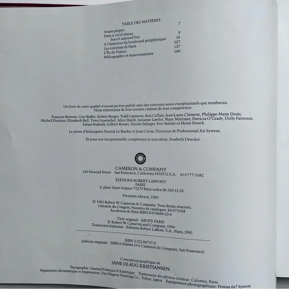 Coffee Table Book Au-Dessus De Paris aka Above Paris Photographer Robert Cameron - Picture 5 of 16